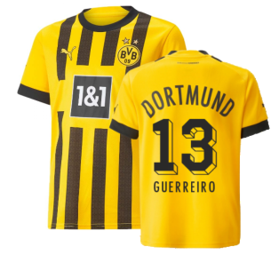 2022-2023 Borussia Dortmund Home Shirt (Kids) (GUERREIRO 13)