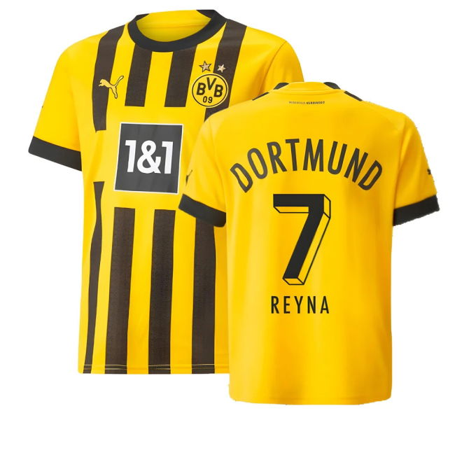 2022-2023 Borussia Dortmund Home Shirt (Kids) (REYNA 7)