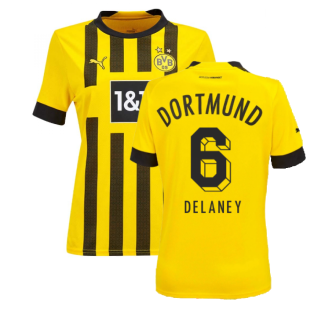 2022-2023 Borussia Dortmund Home Shirt - Ladies (DELANEY 6)