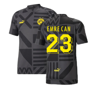 2022-2023 Borussia Dortmund Pre-Match Shirt (Black-Asphalt) (EMRE CAN 23)