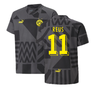 2022-2023 Borussia Dortmund Pre-Match Shirt (Black) - Kids (REUS 11)