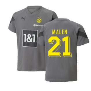 2022-2023 Borussia Dortmund Training Jersey (Smoked Pearl) - Kids (MALEN 21)