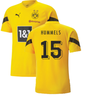 2022-2023 Borussia Dortmund Training Jersey (Yellow) (HUMMELS 15)