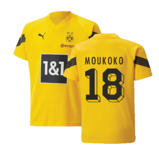 2022-2023 Borussia Dortmund Training Jersey (Yellow) - Kids (MOUKOKO 18)