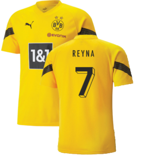 2022-2023 Borussia Dortmund Training Jersey (Yellow) (REYNA 7)