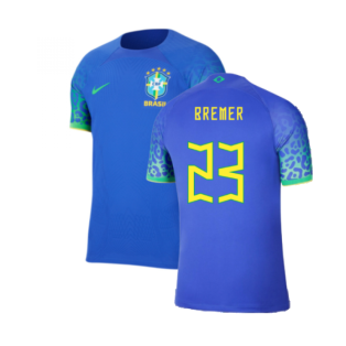 2022-2023 Brazil Away Dri-Fit ADV Vapor Shirt (Bremer 23)