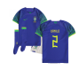 2022-2023 Brazil Away Little Boys Mini Kit (Danilo 2)
