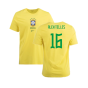 2022-2023 Brazil Crest Tee (Yellow) (Alex Telles 16)