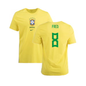 2022-2023 Brazil Crest Tee (Yellow) (Fred 8)