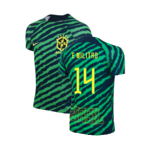 2022-2023 Brazil Dri-Fit Pre-Match Shirt (Kids) (E Militao 14)