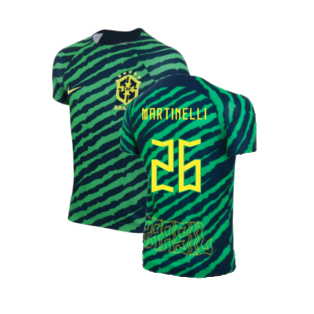 2022-2023 Brazil Dri-Fit Pre-Match Shirt (Kids) (Martinelli 26)