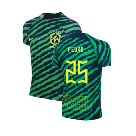 2022-2023 Brazil Dri-Fit Pre-Match Shirt (Kids) (Pedro 25)