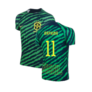 2022-2023 Brazil Dri-Fit Pre-Match Shirt (Kids) (Raphina 11)
