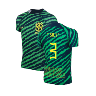 2022-2023 Brazil Dri-Fit Pre-Match Shirt (Kids) (T Silva 3)