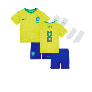 2022-2023 Brazil Home Infants Baby Kit (Fred 8)