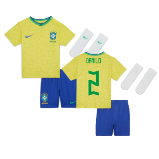 2022-2023 Brazil Home Little Boys Mini Kit (Danilo 2)
