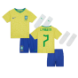 2022-2023 Brazil Home Little Boys Mini Kit (L Paqueta 7)