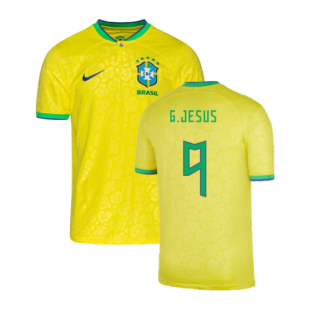 2022-2023 Brazil Home Shirt (Kids) (G.JESUS 9)