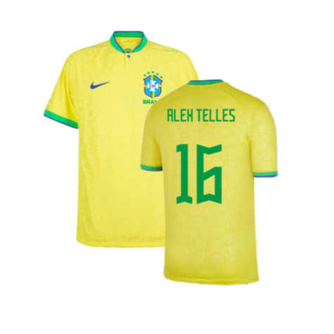 2022-2023 Brazil Home Vapor Shirt (Alex Telles 16)