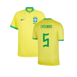 2022-2023 Brazil Home Vapor Shirt (Casemiro 5)