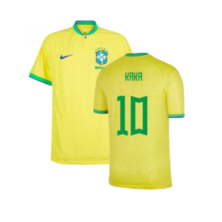 2022-2023 Brazil Home Vapor Shirt (Kaka 10)