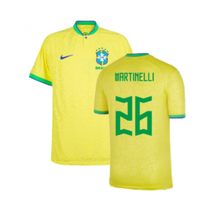 2022-2023 Brazil Home Vapor Shirt (Martinelli 26)