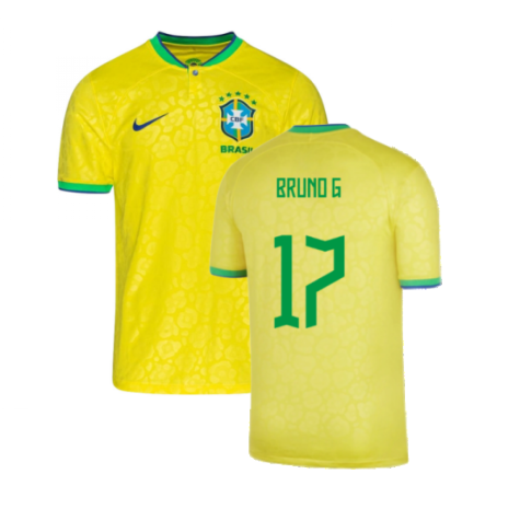 2022-2023 Brazil Little Boys Home Shirt (Bruno G 17)