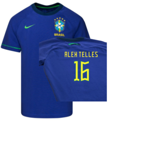 2022-2023 Brazil Travel Short Sleeve Top (Alex Telles 16)