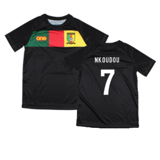 2022-2023 Cameroon Training Tee (Black) - Kids (NKOUDOU 7)