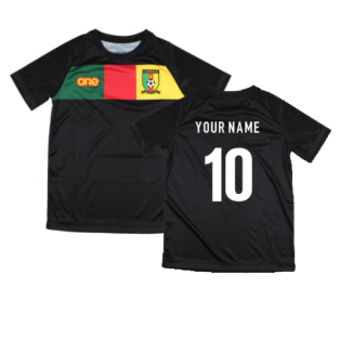 2022-2023 Cameroon Training Tee (Black) - Kids (Your Name)