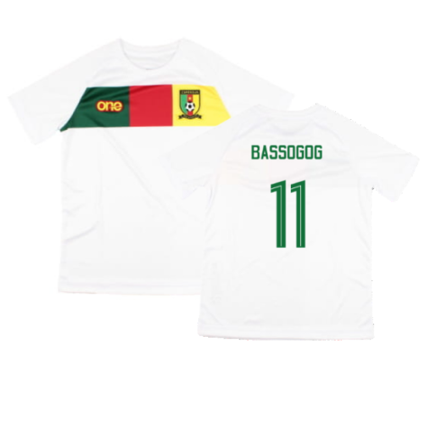 2022-2023 Cameroon Training Tee (White) - Kids (BASSOGOG 11)