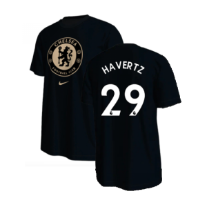 2022-2023 Chelsea Crest Tee (Black) (HAVERTZ 29)