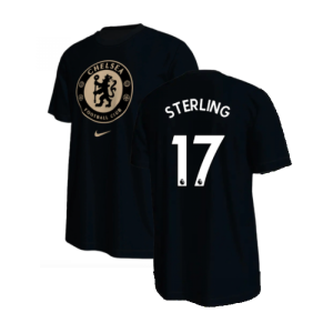 2022-2023 Chelsea Crest Tee (Black) (STERLING 17)