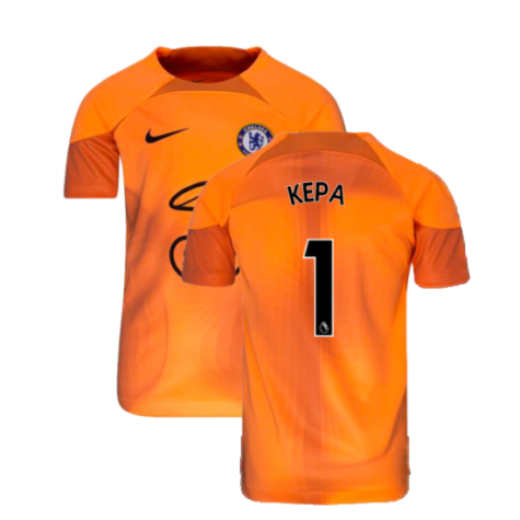 2022-2023 Chelsea Home Goalkeeper Shirt (Orange) - Kids (KEPA 1)