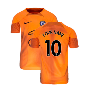 2022-2023 Chelsea Home Goalkeeper Shirt (Orange) - Kids