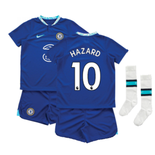 2022-2023 Chelsea Little Boys Home Mini Kit (HAZARD 10)