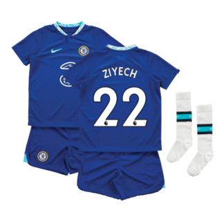 2022-2023 Chelsea Little Boys Home Mini Kit (ZIYECH 22)