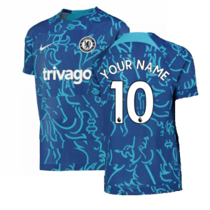 2022-2023 Chelsea Pre-Match Training Shirt (Blue) - Kids