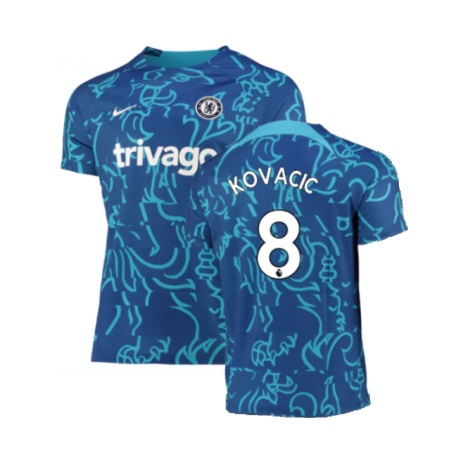 2022-2023 Chelsea Pre-Match Training Shirt (Blue) (KOVACIC 8)