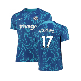 2022-2023 Chelsea Pre-Match Training Shirt (Blue) (STERLING 17)