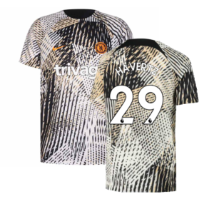 2022-2023 Chelsea Pre-Match Training Shirt (Sail) - Kids (HAVERTZ 29)