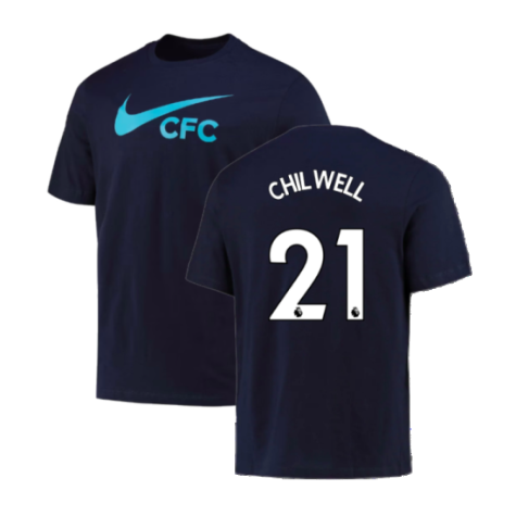 2022-2023 Chelsea Swoosh Tee (Navy) (CHILWELL 21)