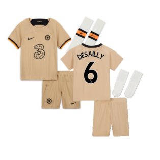2022-2023 Chelsea Third Little Boys Mini Kit (DESAILLY 6)