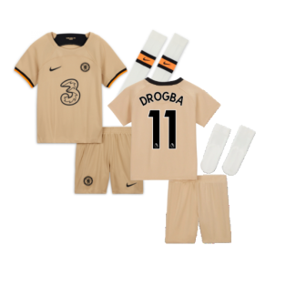 2022-2023 Chelsea Third Little Boys Mini Kit (DROGBA 11)