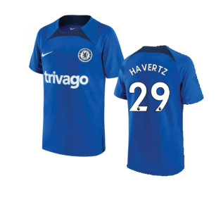 2022-2023 Chelsea Training Shirt (Blue) - Kids (HAVERTZ 29)