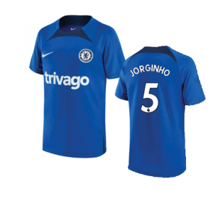 2022-2023 Chelsea Training Shirt (Blue) - Kids (JORGINHO 5)