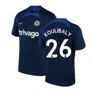 2022-2023 Chelsea Training Shirt (Navy) (KOULIBALY 26)