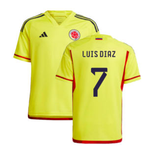 2022-2023 Colombia Home Shirt (Kids) (LUIS DIAZ 7)