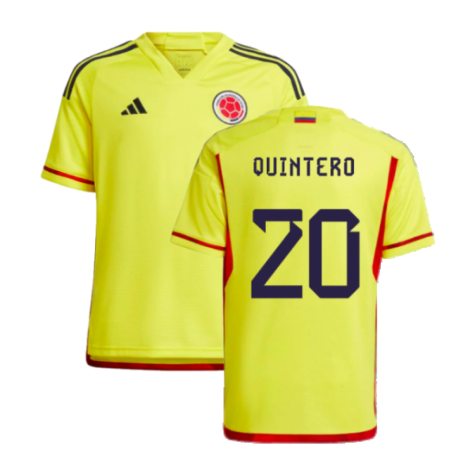 2022-2023 Colombia Home Shirt (Kids) (QUINTERO 20)