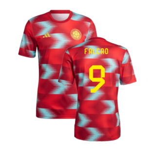 2022-2023 Colombia Pre-Match Shirt (Red) (FALCAO 9)